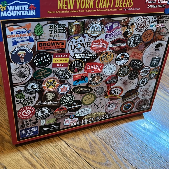 White Mountain New York Craft Beers Puzzle - 1000 Pieces - Picture 2 of 3